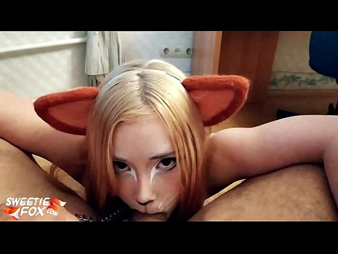❤️ Кіцуне ковтає член і кончить в рот Супер секс на uk.hentai-id.ru ️❤
